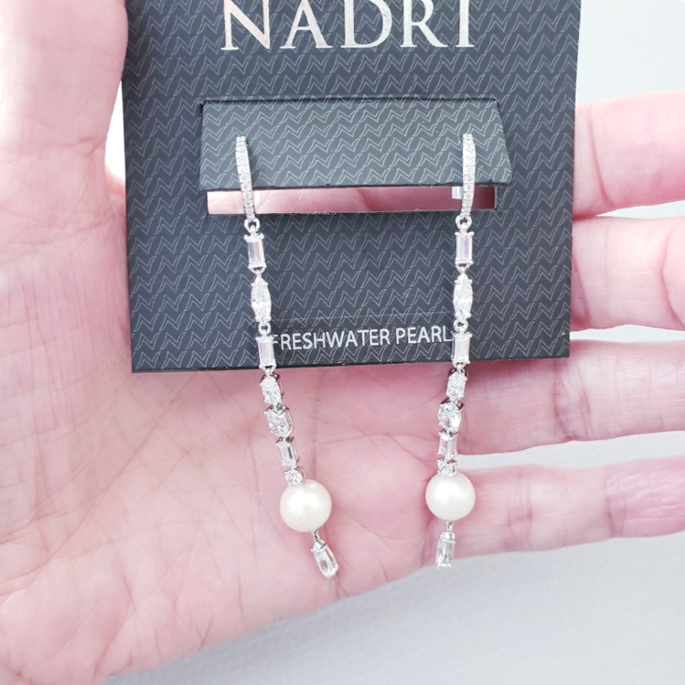 Nadri Freshwater Pearl Earrings - Picture 2 of 13